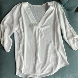 Lush White Chiffon Top